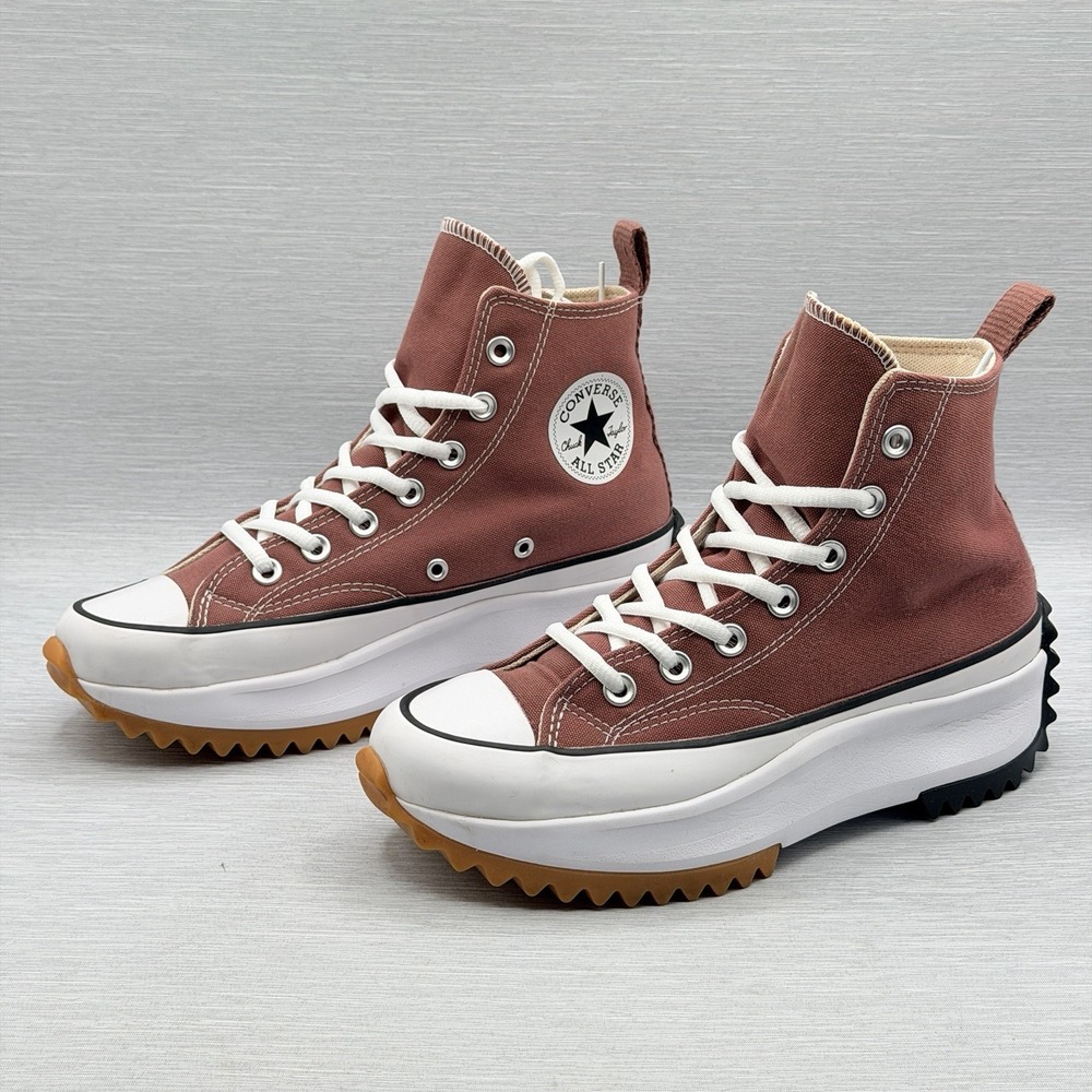Converse Run Star Hike Women's 7.5 Men's 6 Saddle Mauve Pink Platform High Top
